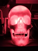 Helloween Totenkof skull 3d gedruckt 3d printed Arduino LED IR